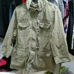 Old Navy army green hooded jacket xxl